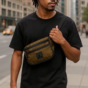 Jordan Jumpman Collaborator Nike Crossbody Belt Bag Green Black